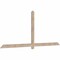 Ekena Millwork Eugene Smooth Timber Gable Bracket, Douglas Fir, 96"W x 40"H x 1 1/2"D x 3 1/2"F, 10/12 Pitch GBW096X40X0204EUG00SDF - alternate 2